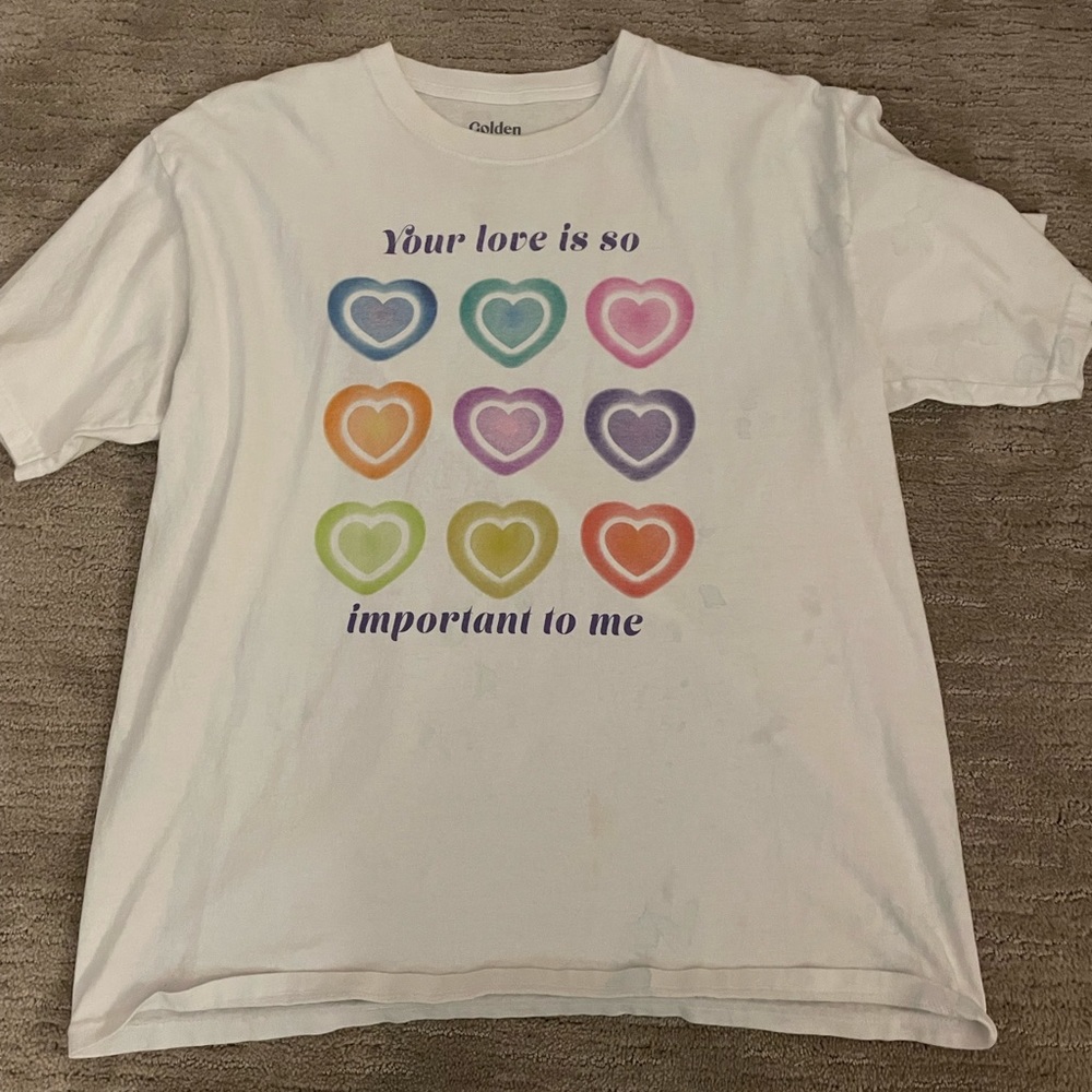 Colorful heart shirt, from pacsun!!